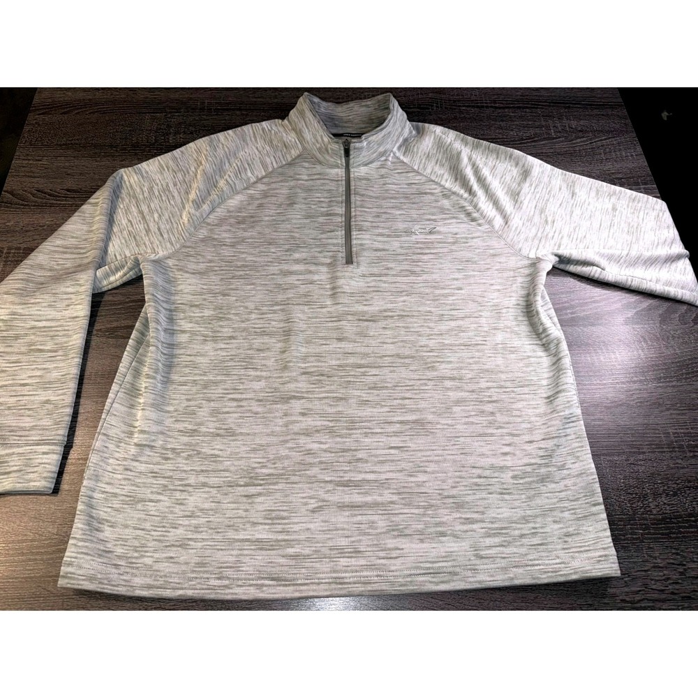 Greg Norman 1/4‎ Zip Pullover Mens XL Space Dye Golf Sweater Athleisure Layer